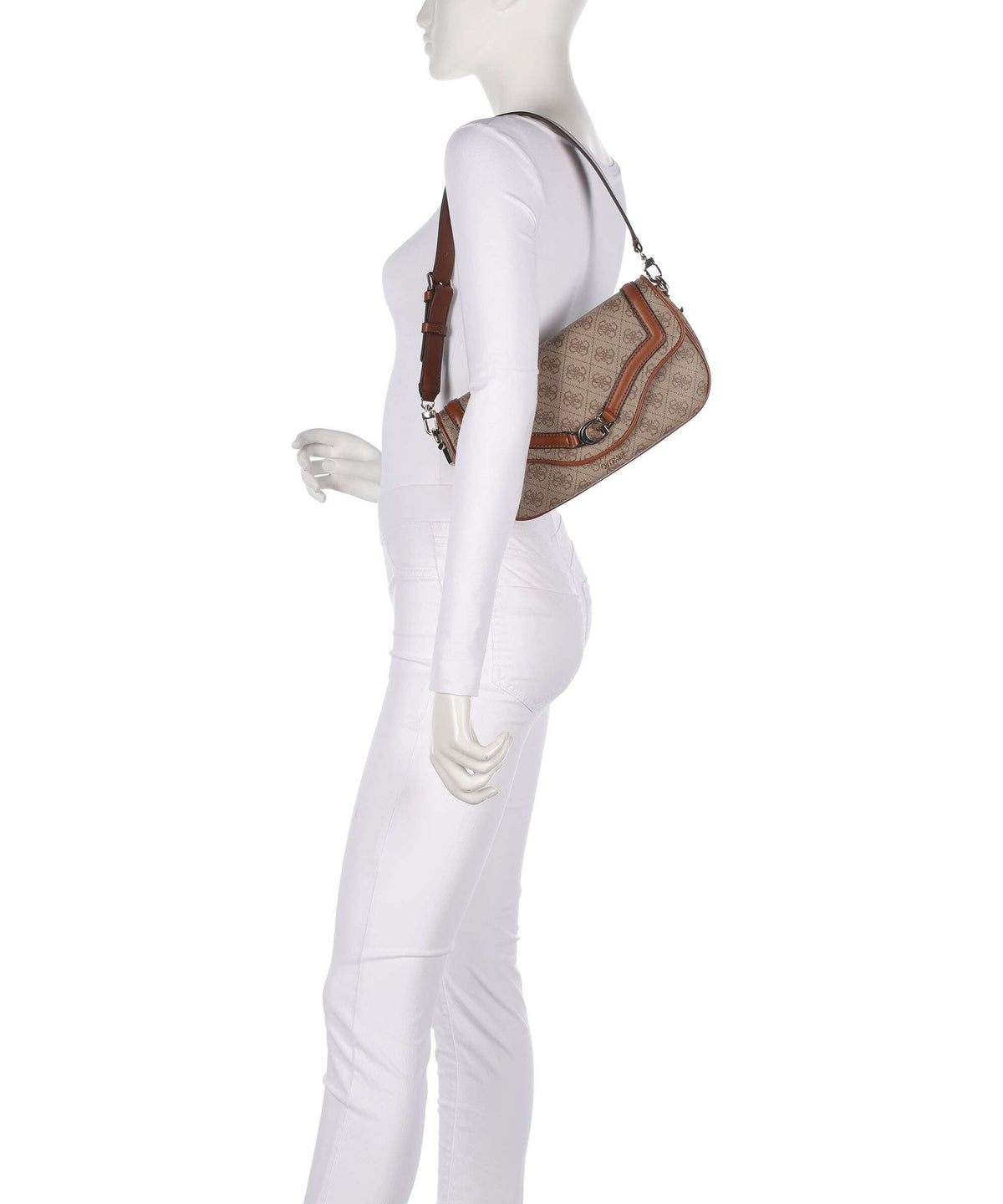 Guess Dea Shoulder bag latte logo