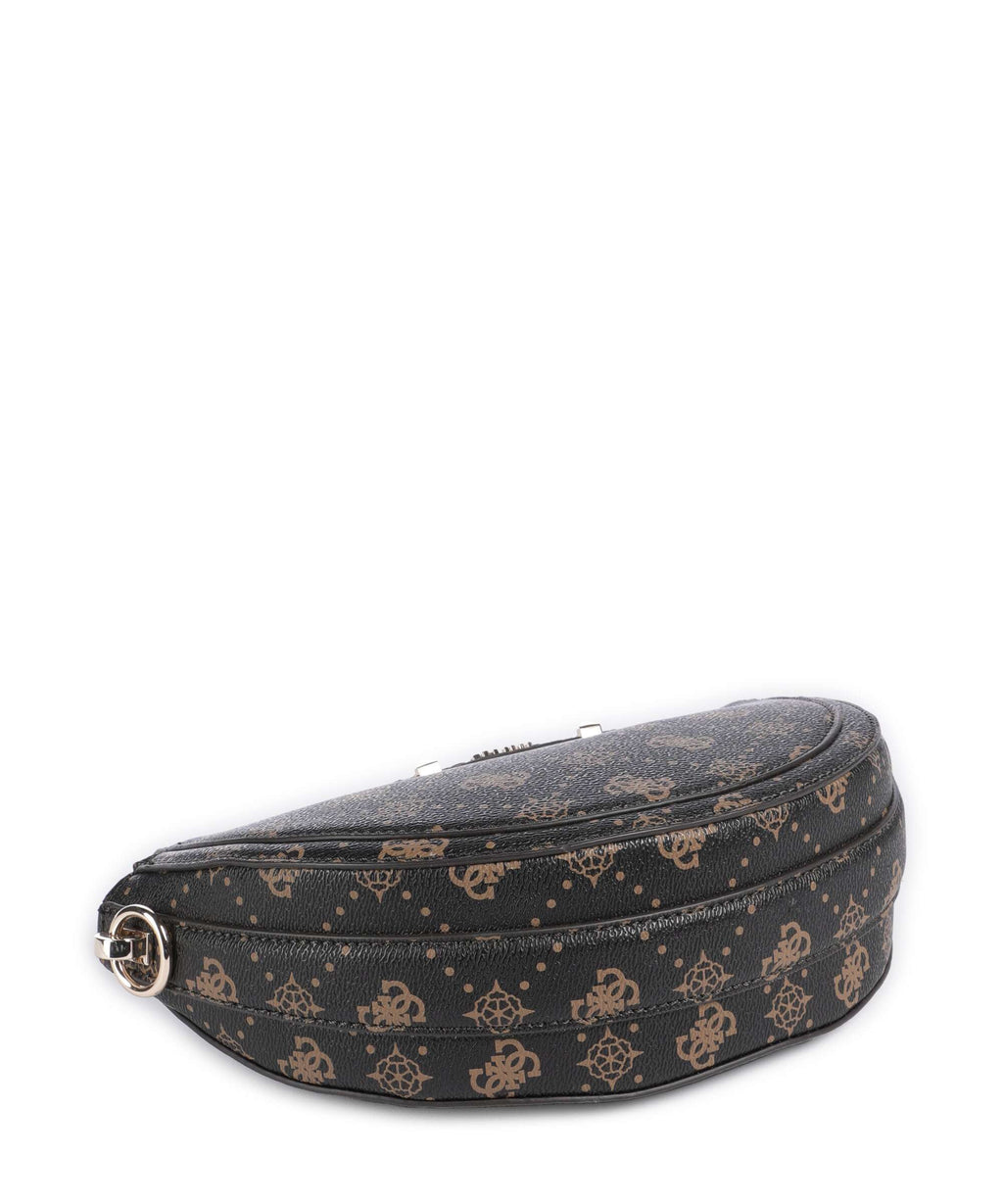 Guess Silia Crossbody bag espresso logo