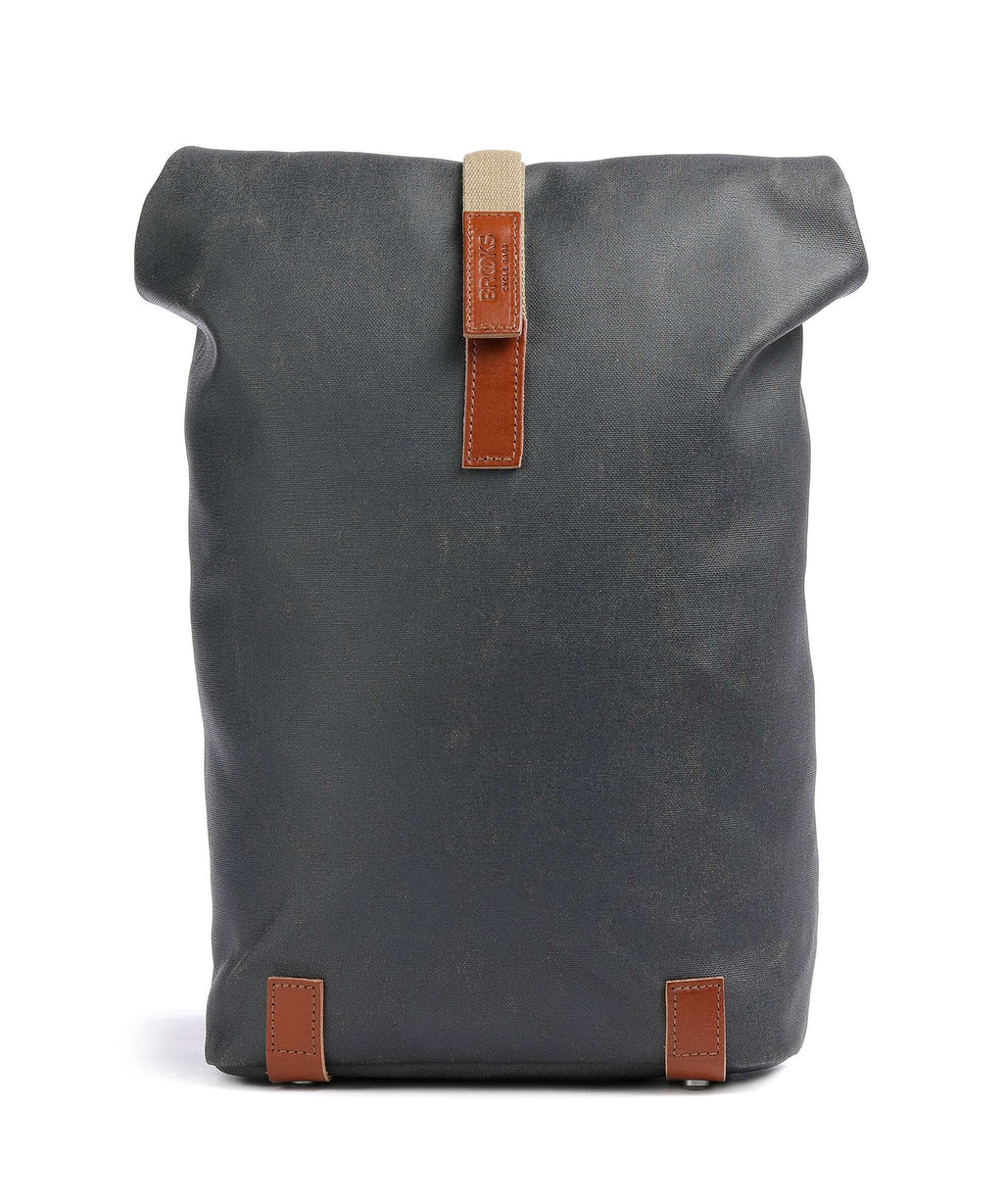 Brooks England Pickwick Cotton Canvas Small Rolltop backpack grey