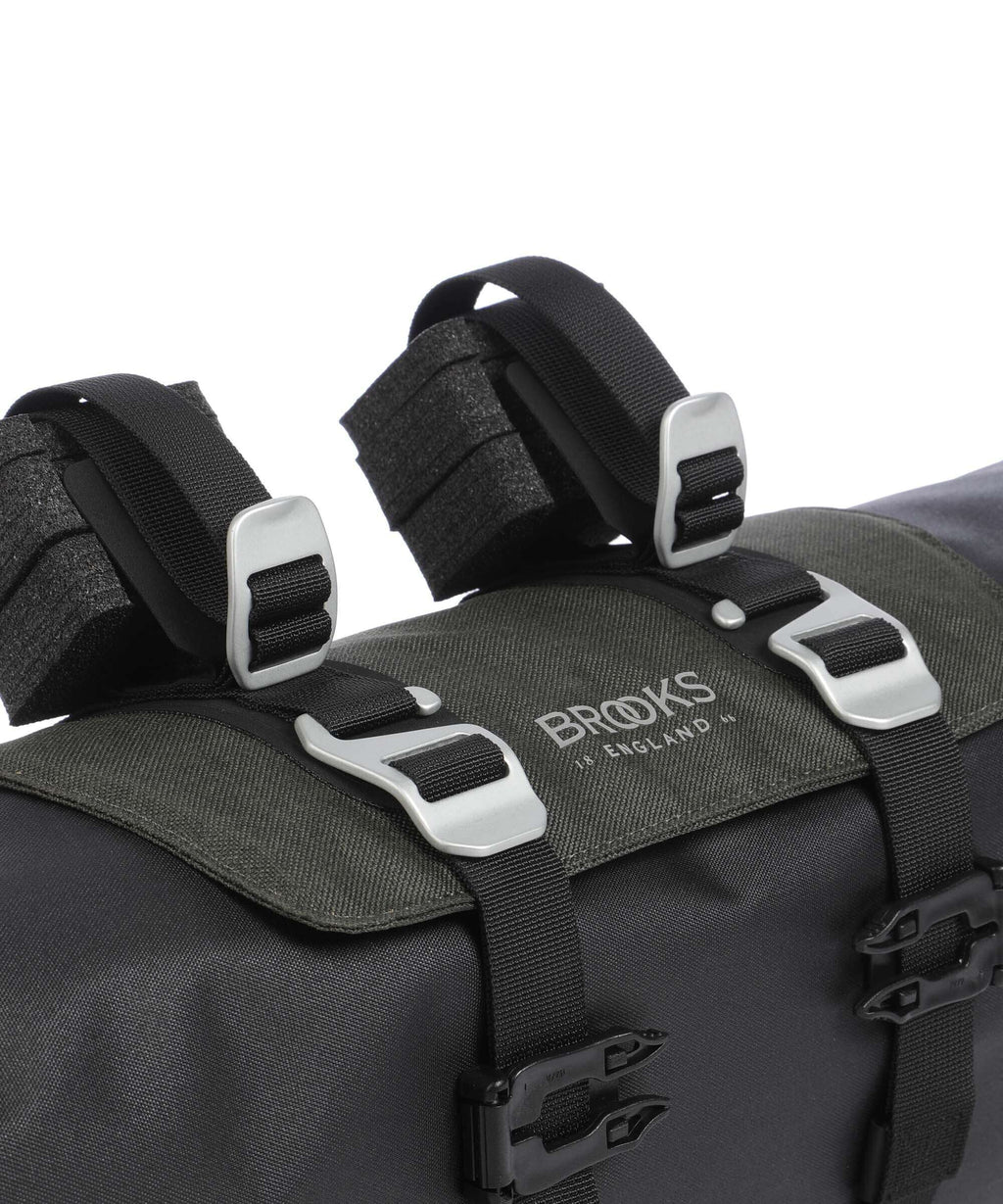 Brooks England Scape Roll Handlebar bag mud green