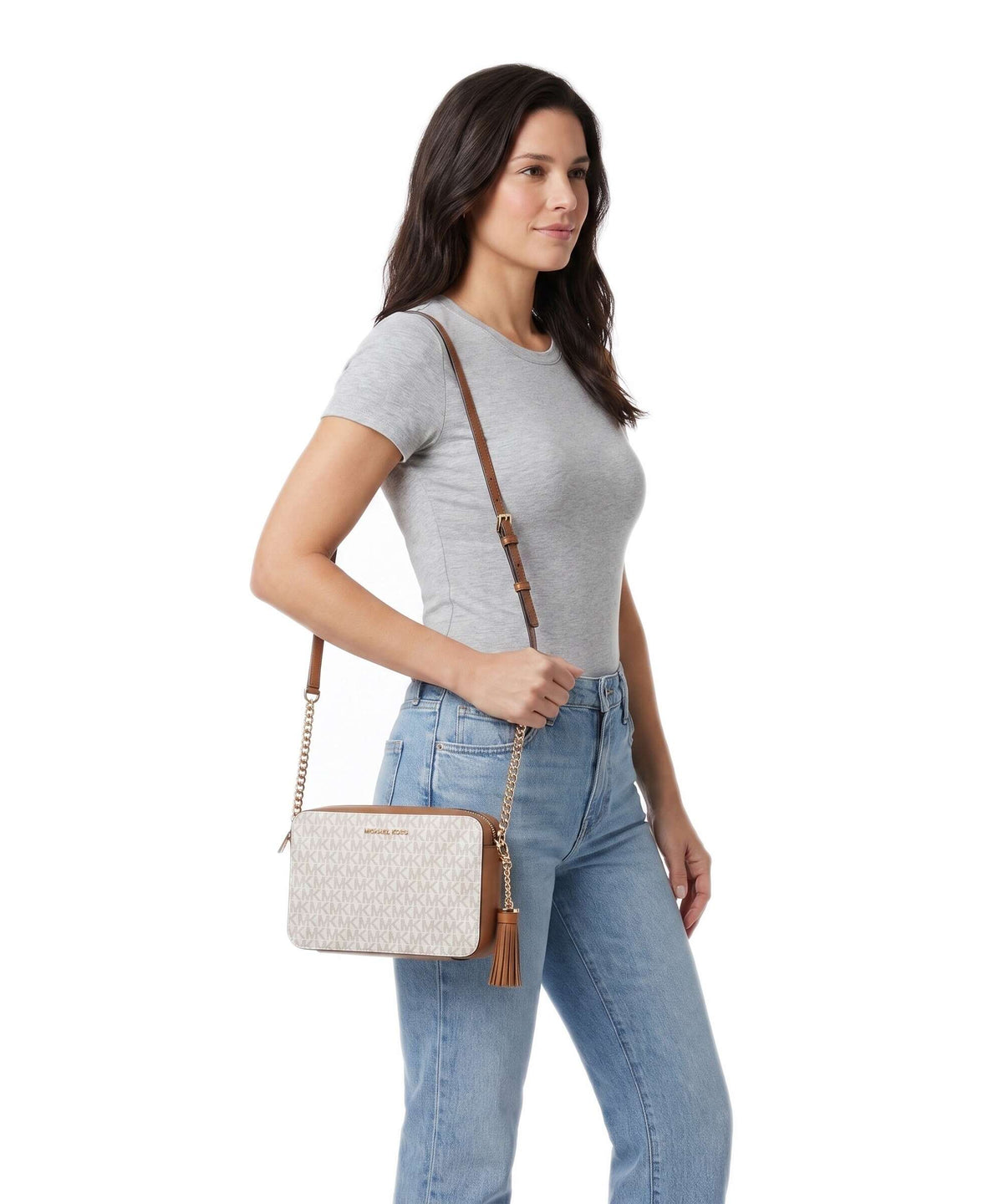 Michael Kors Jet Set Crossbody bag vanilla