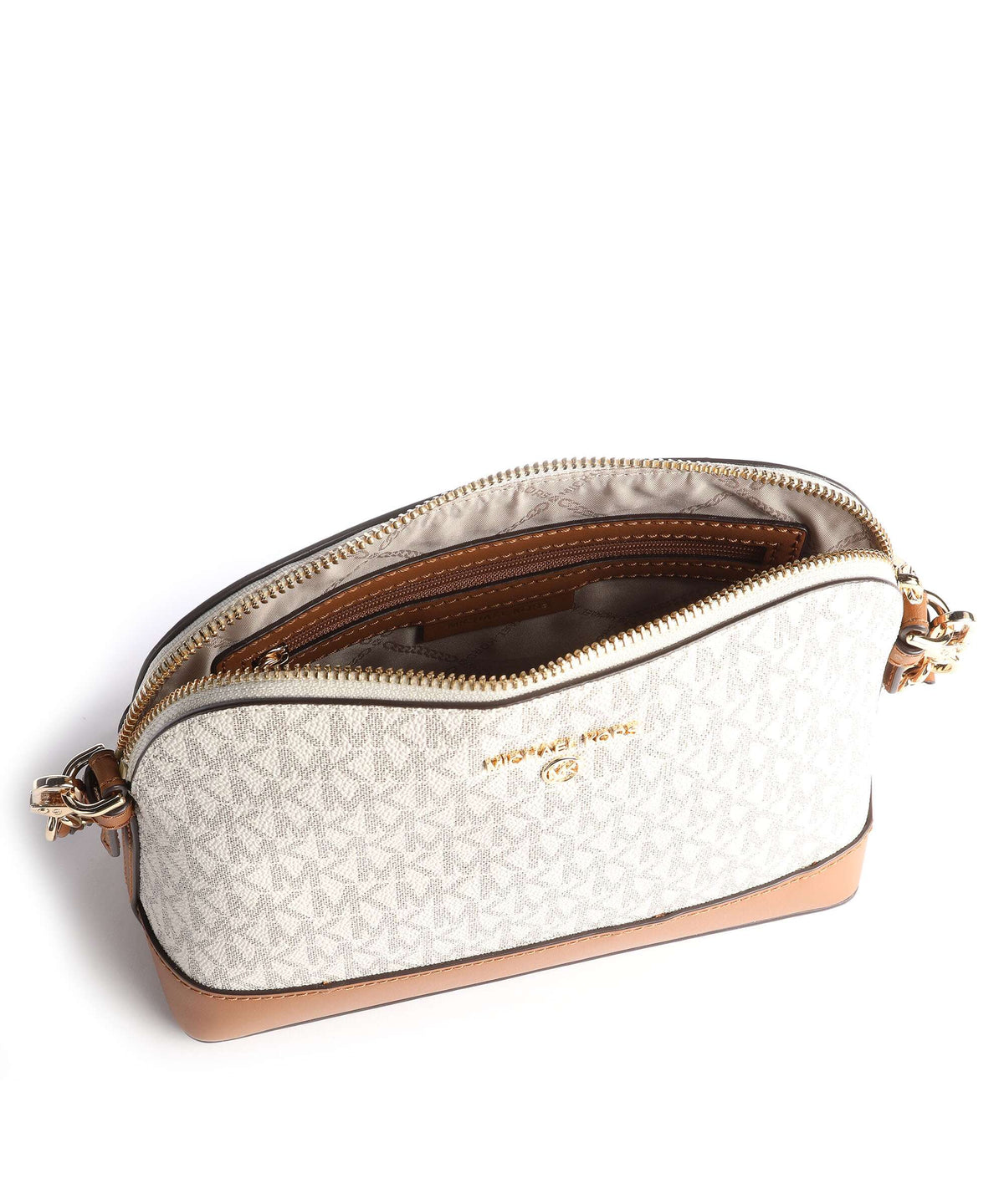 Michael Kors Jet Set Charm Crossbody bag vanilla/acorn