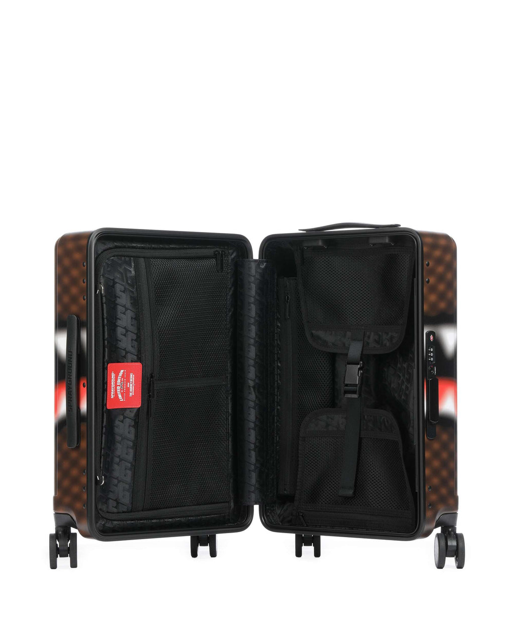 Sprayground Sharks in Paris Blur Spinner (4 wheels) brown/black