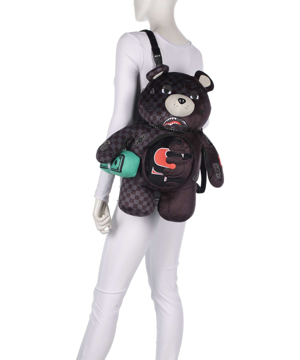 Sprayground Unfinished Shark Teddy Bear Backpack multicolour
