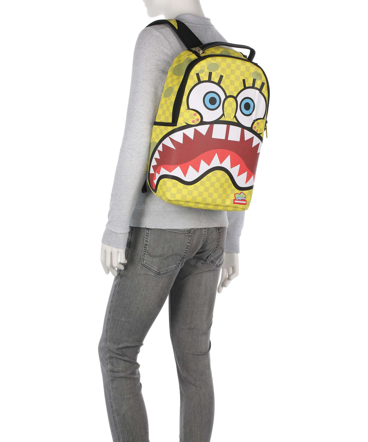 Sprayground Spongebob Checkerbob Backpack yellow
