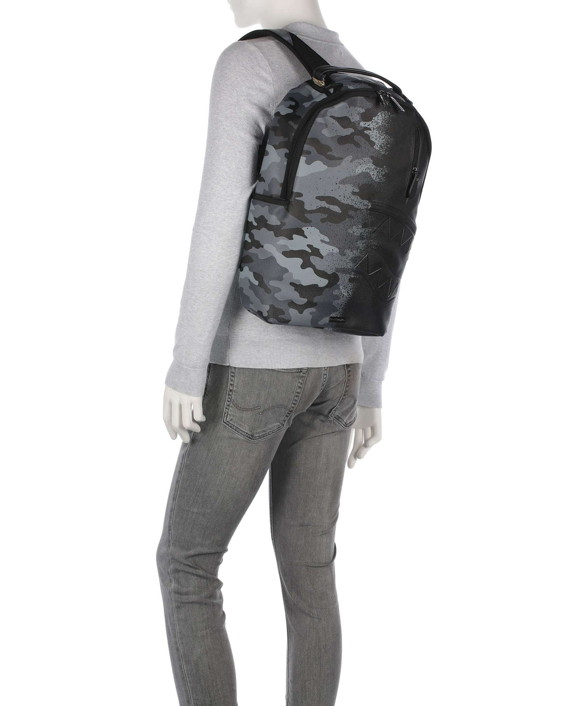 Sprayground Spray Split Night Camo Backpack black