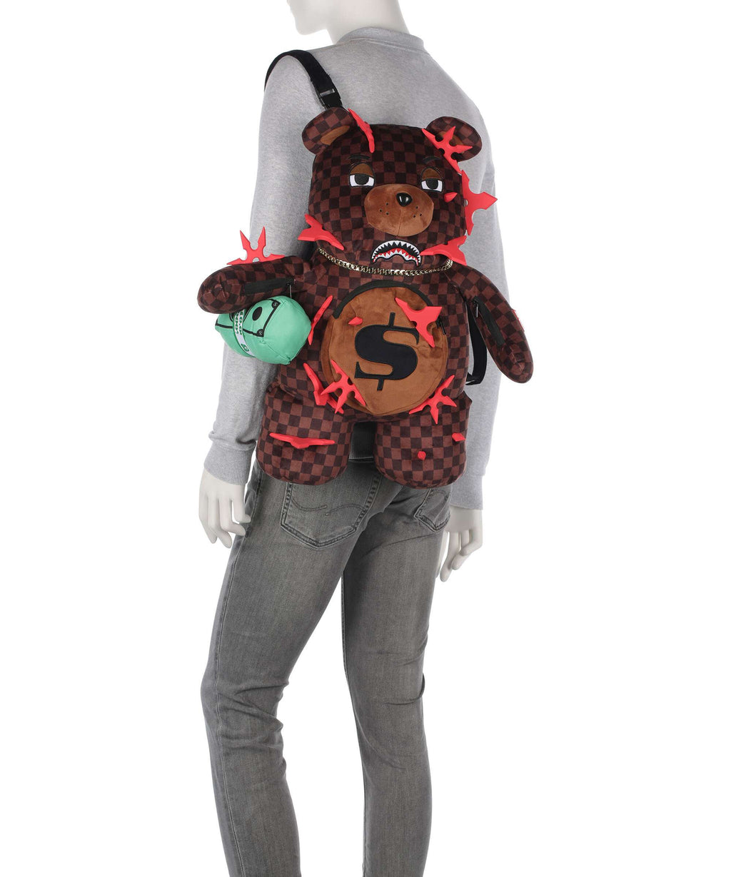 Sprayground Ninja Star Bear Backpack brown