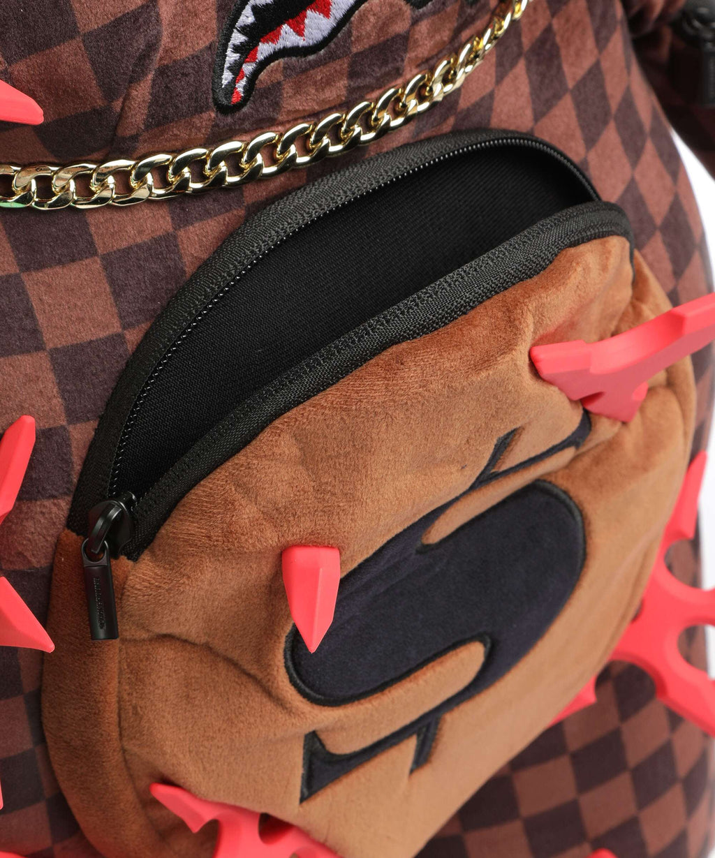 Sprayground Ninja Star Bear Backpack brown