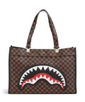 Sprayground Sawtooth Sharks in Paris Tote bag brown