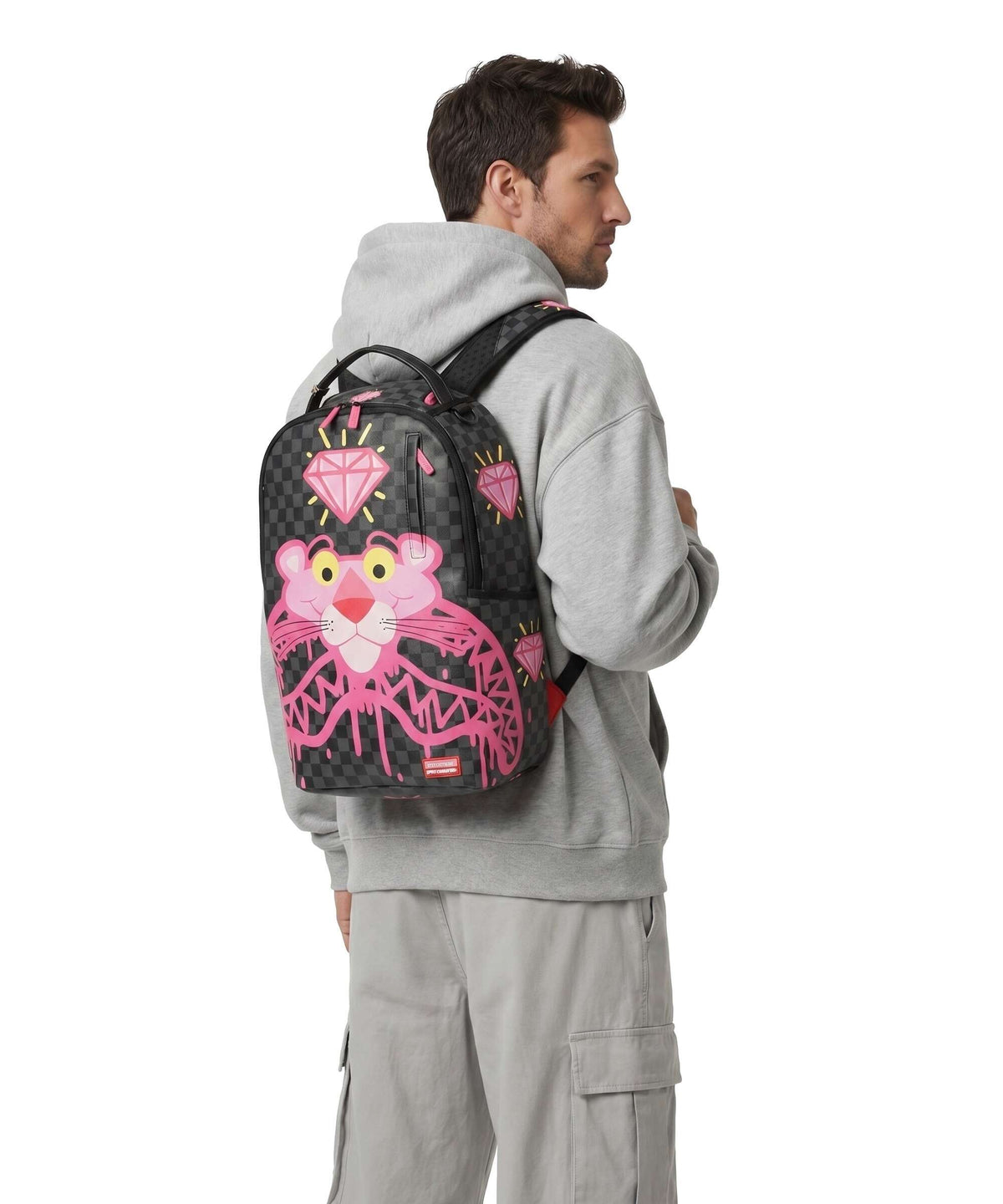 Sprayground Pink Panther Drippy Diamonds Backpack multicolour