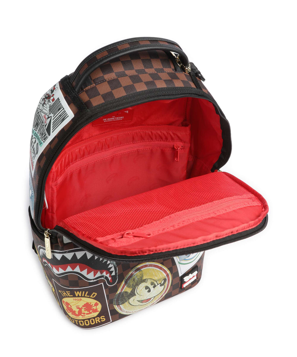 Sprayground Mickey Mouse Global Mogul Backpack brown
