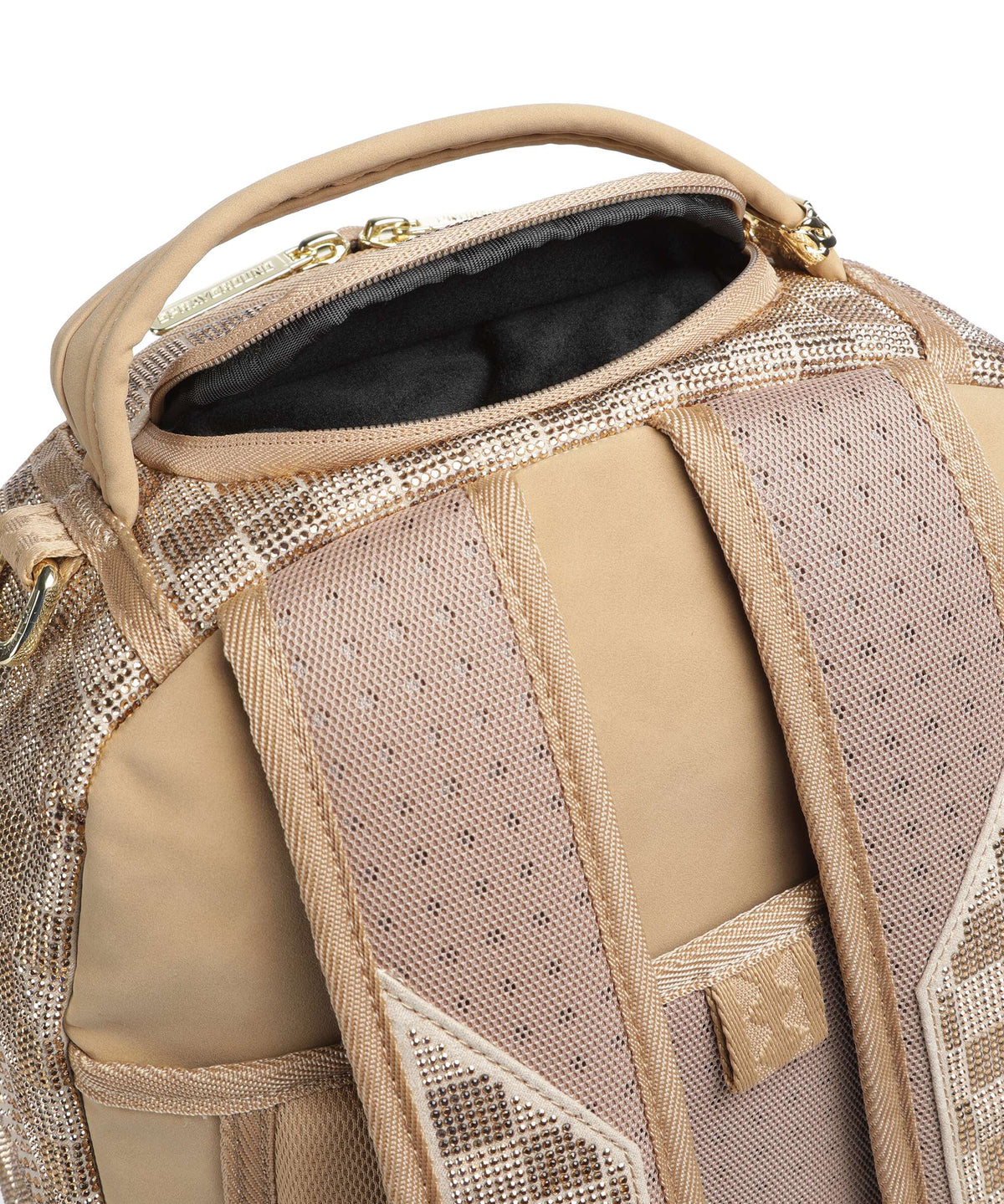 Sprayground 2 Tone Gold Trinity Backpack gold
