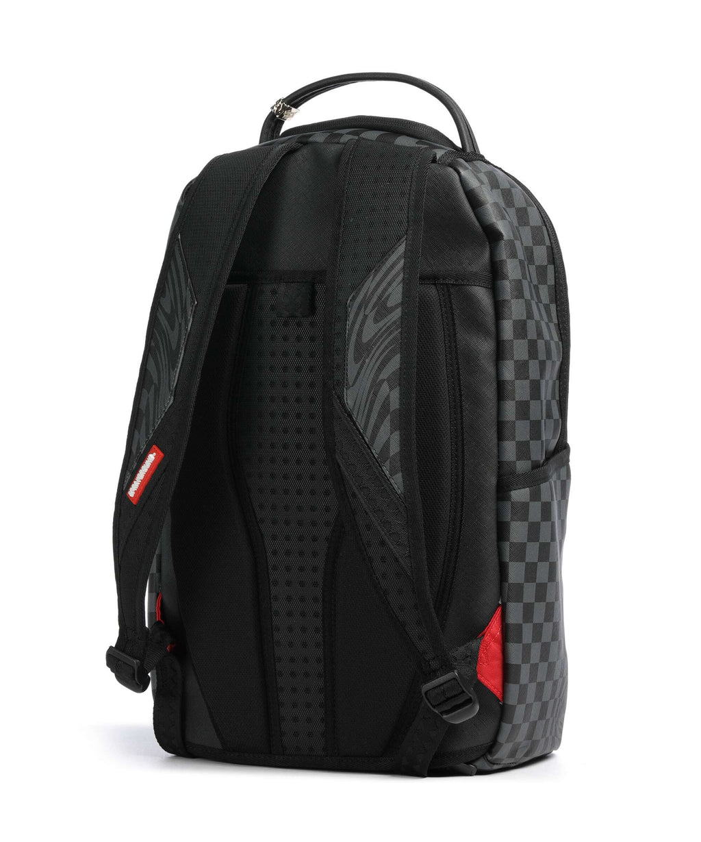 Sprayground Checker Shark Trail Backpack black/gray