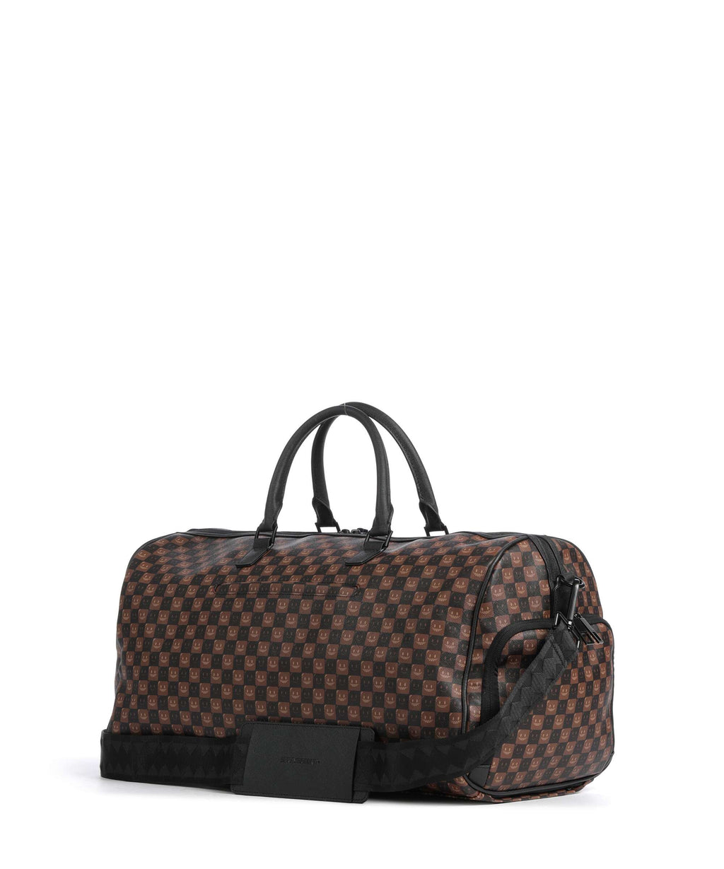Sprayground Sharks In Paris Wtf Bubble Brown Check Weekend bag brown