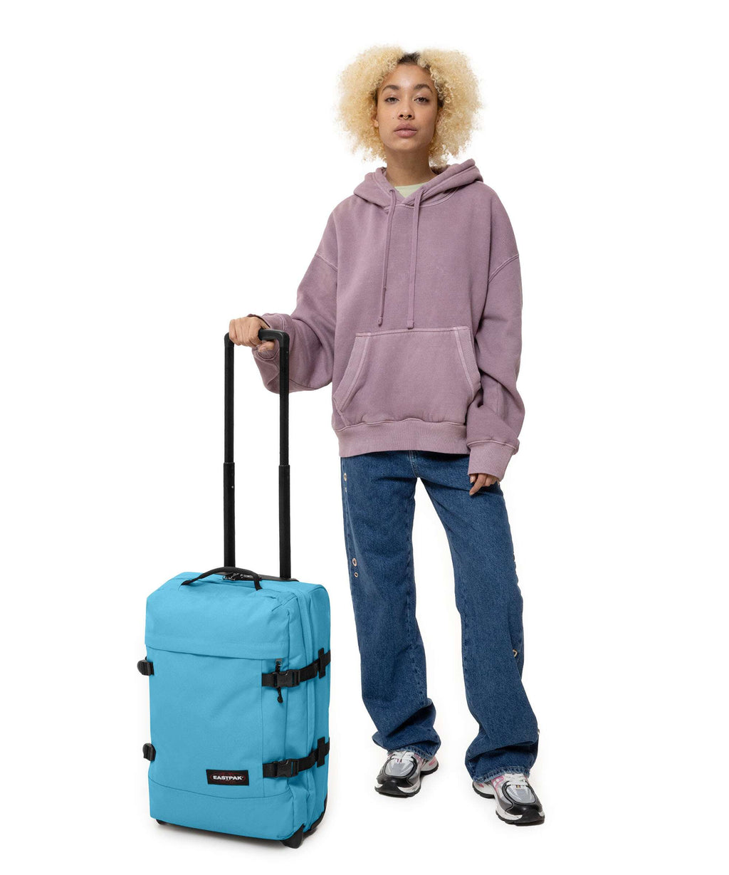 Eastpak Tranverz S Travel bag with wheels dive blue