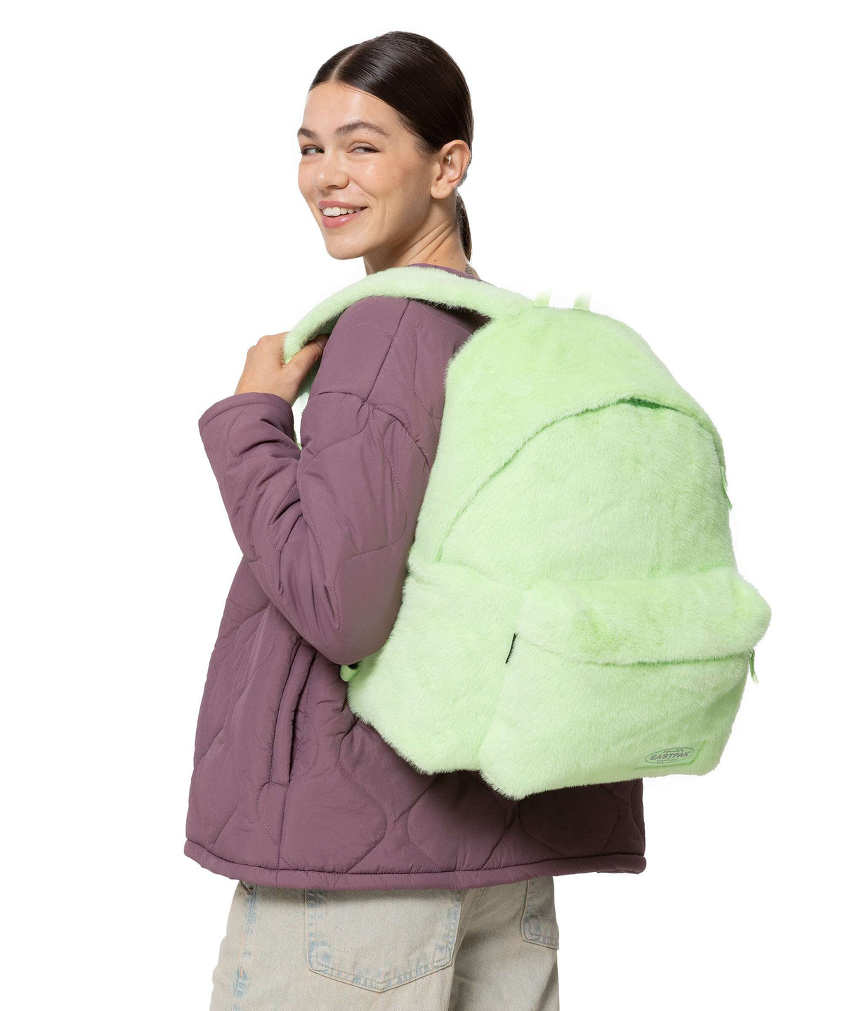 Eastpak Padded Pak'r Backpack fuzzy green