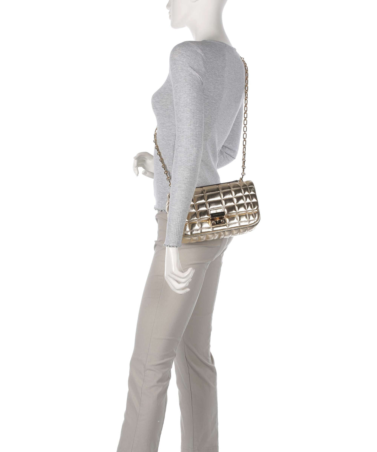 Michael Kors Tribeca Shoulder bag pale gold