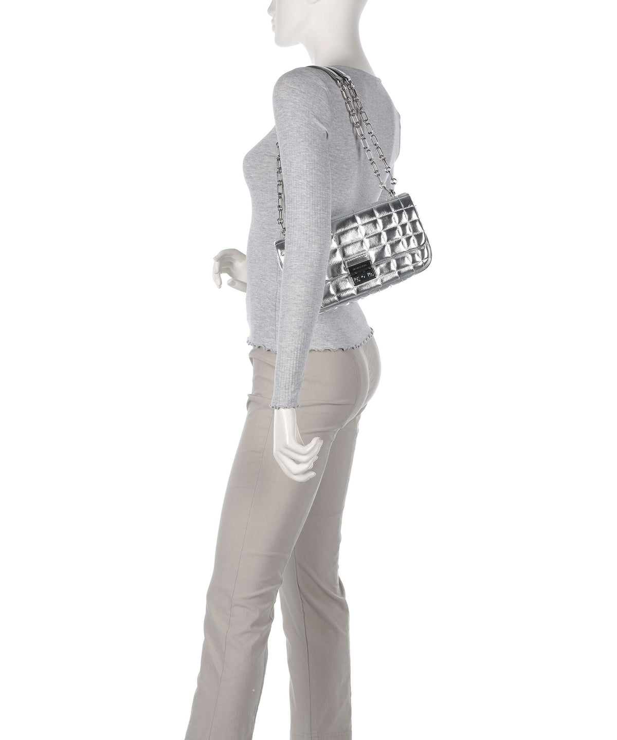Michael Kors Tribeca Shoulder bag silver
