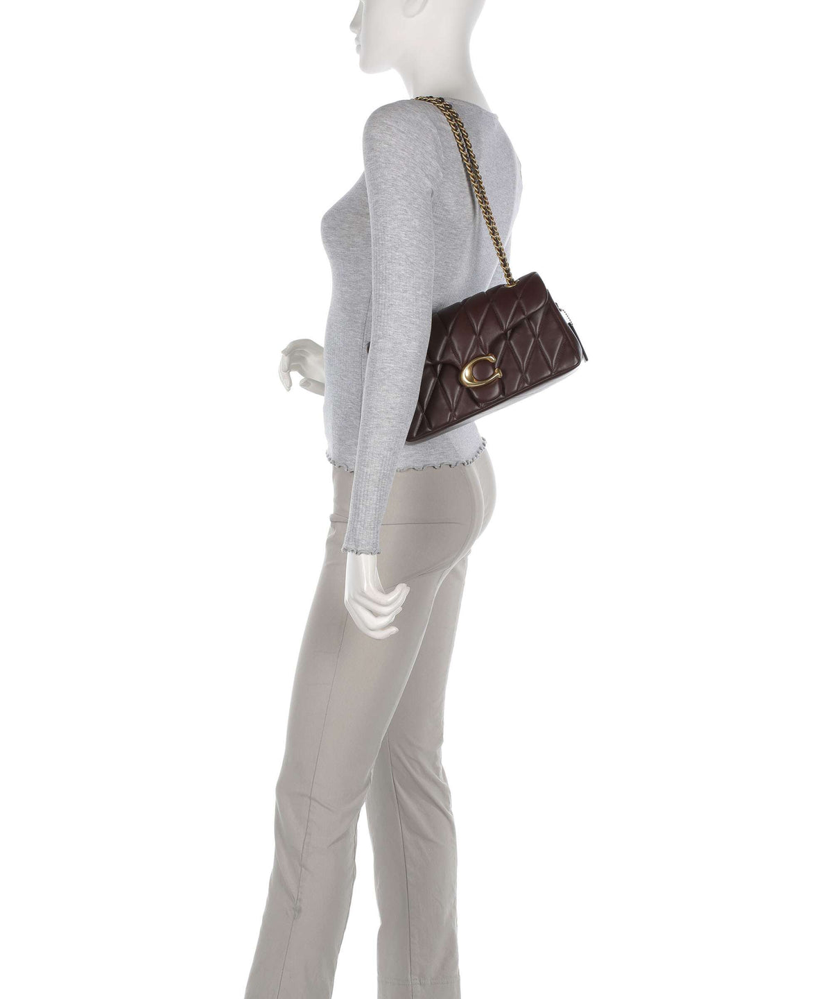 Coach Tabby Quilted 26 Shoulder bag maple
