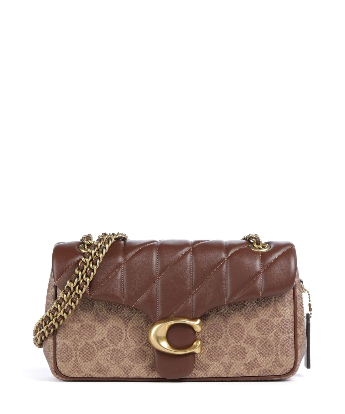 Coach Tabby Signature 26 Shoulder bag tan brown