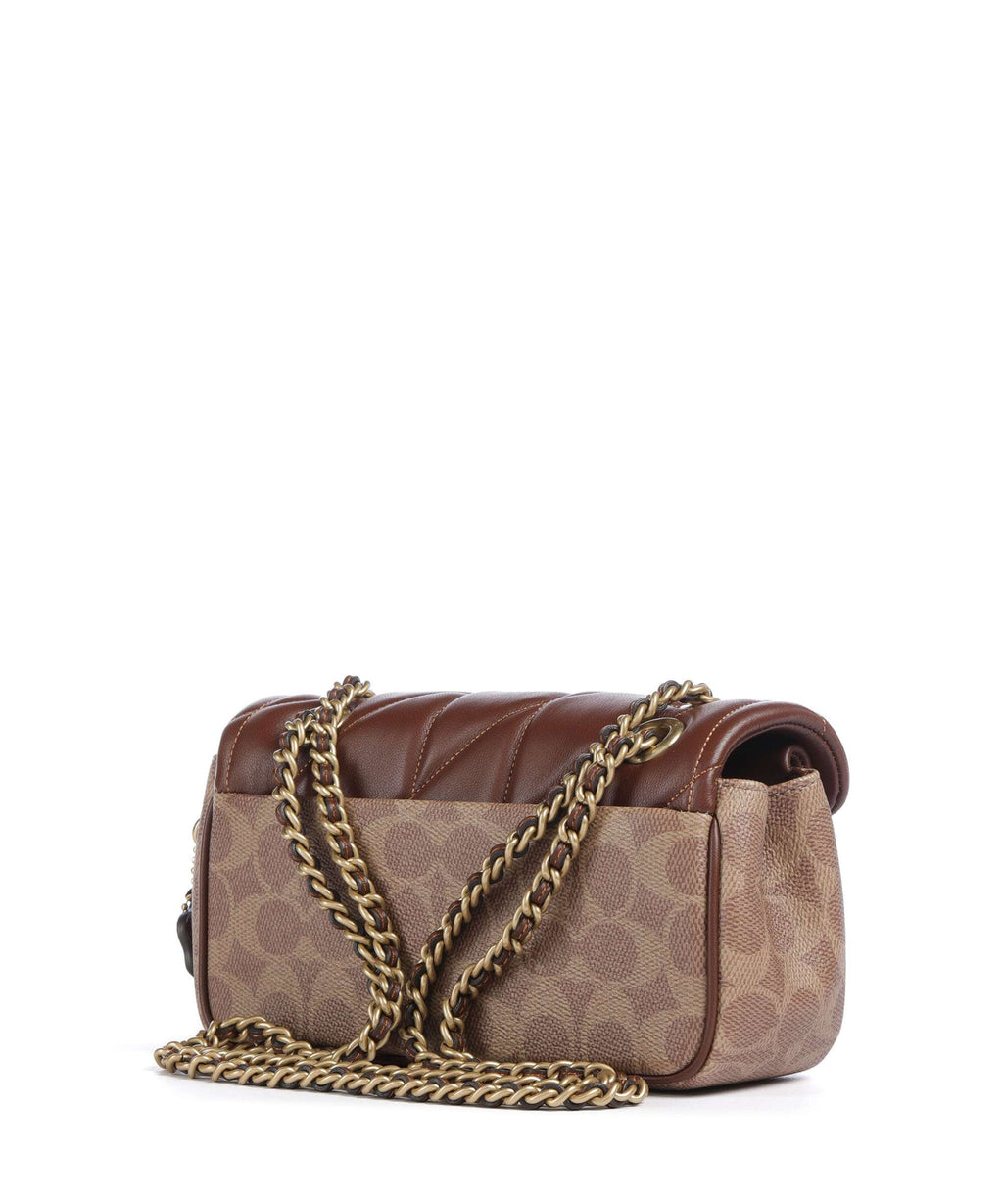 Coach Tabby Signature 20 Shoulder bag tan brown