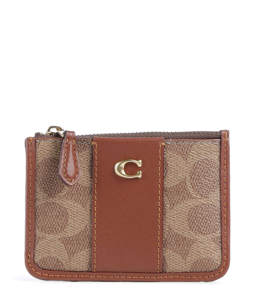 Coach Credit card holder tan caramel