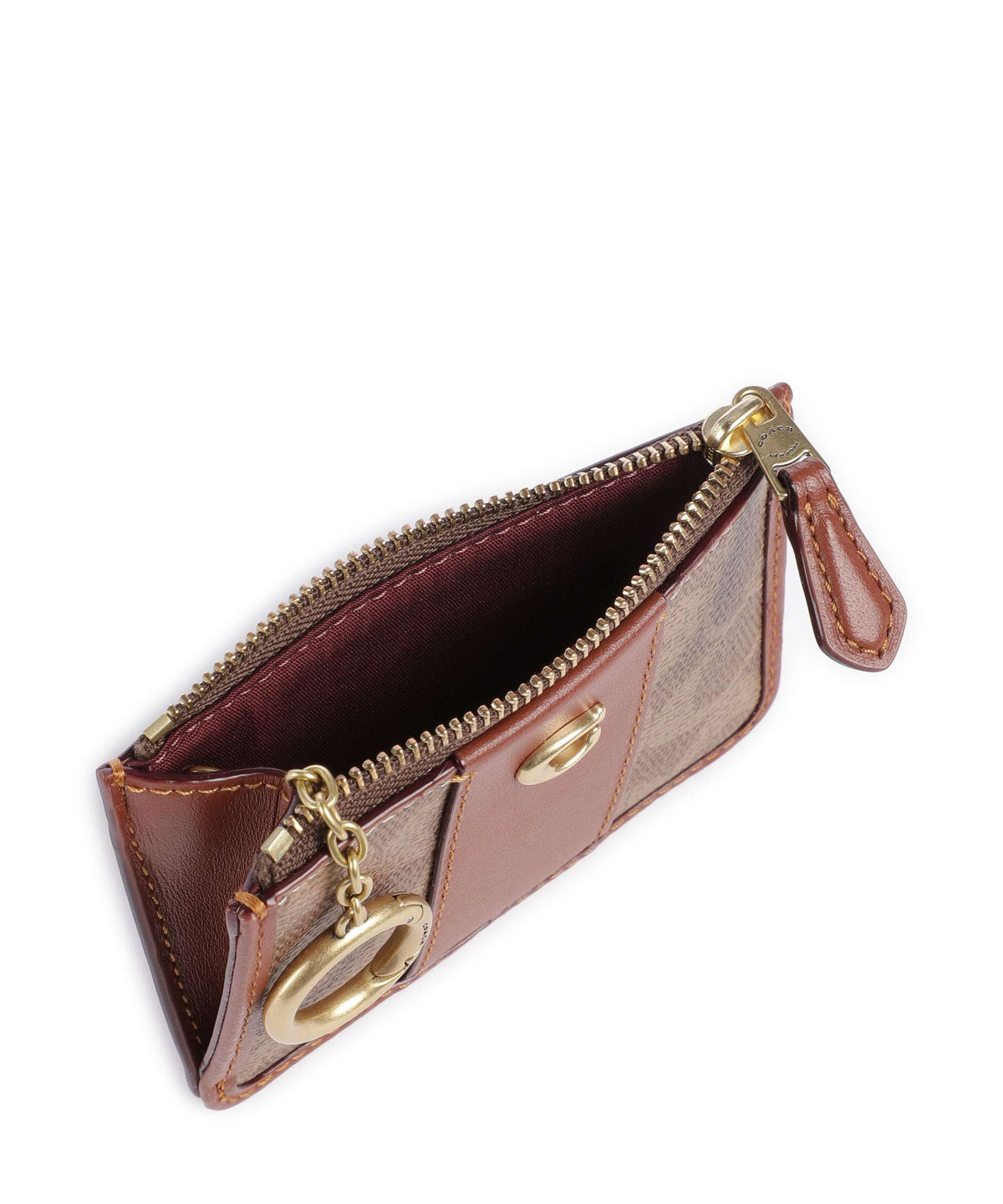 Coach Credit card holder tan caramel