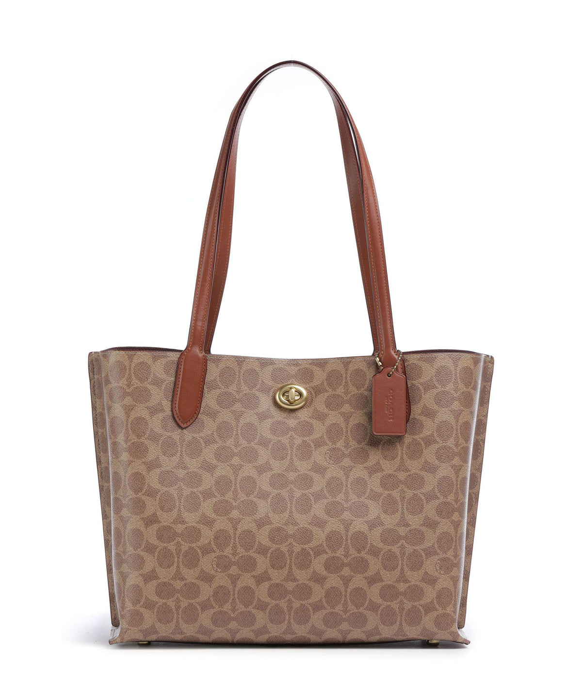 Coach Willow Signature Tote bag tan caramel
