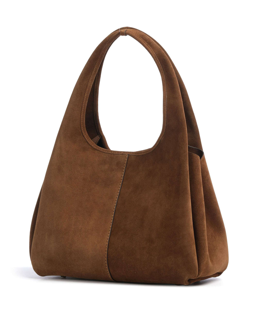 Coach Lana Suede Hobo bag warm brown