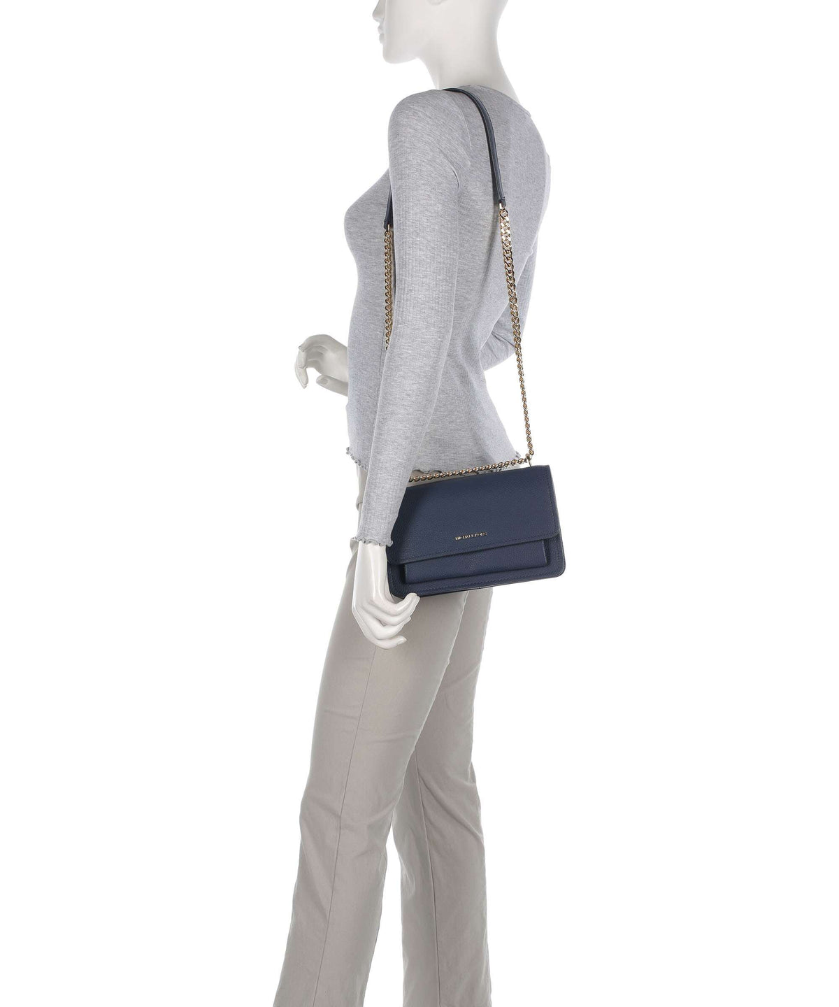 Michael Kors Claire Large Shoulder bag navy