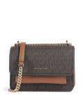Michael Kors Claire Small Shoulder bag brown/acorn