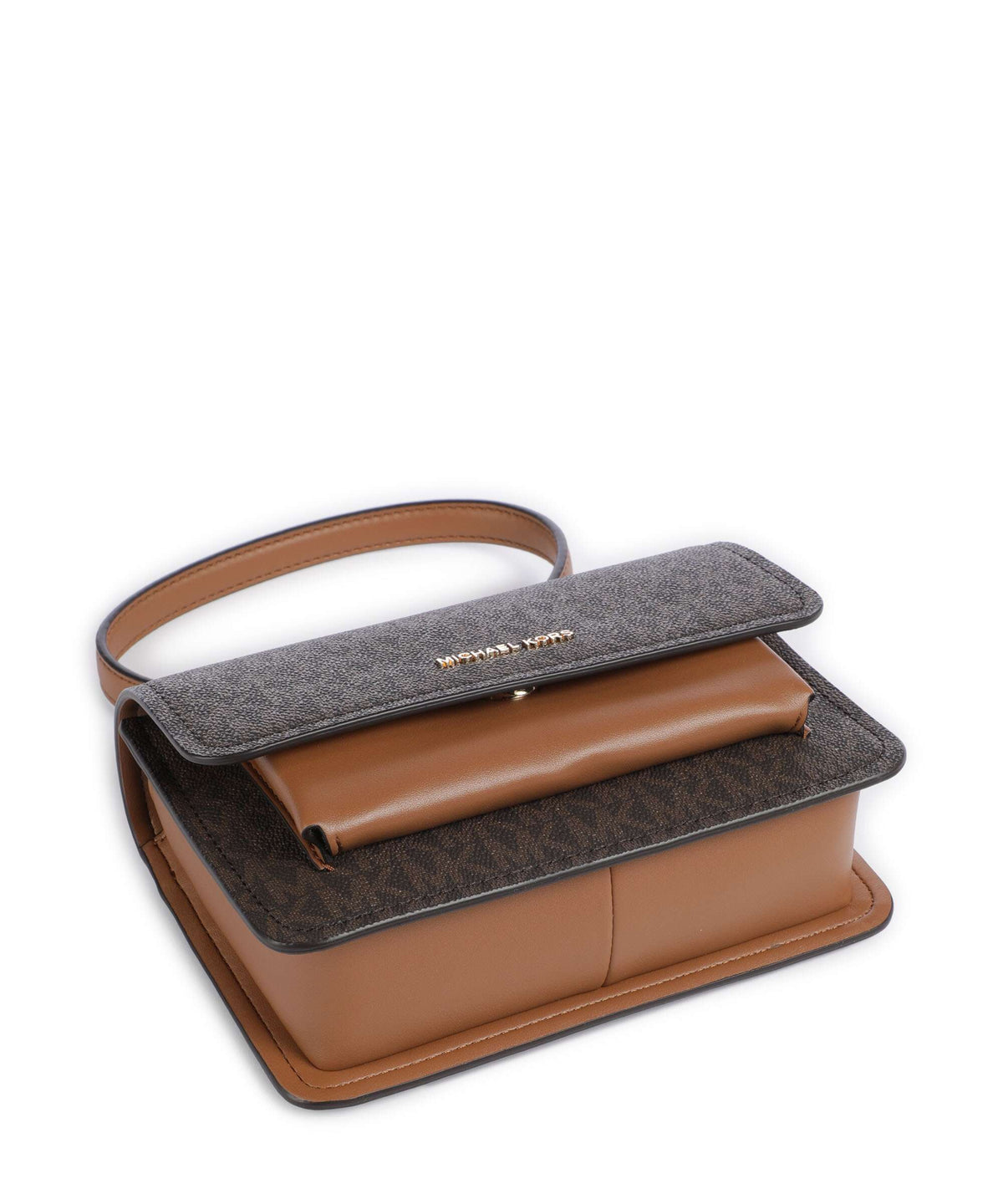 Michael Kors Claire Small Shoulder bag brown/acorn