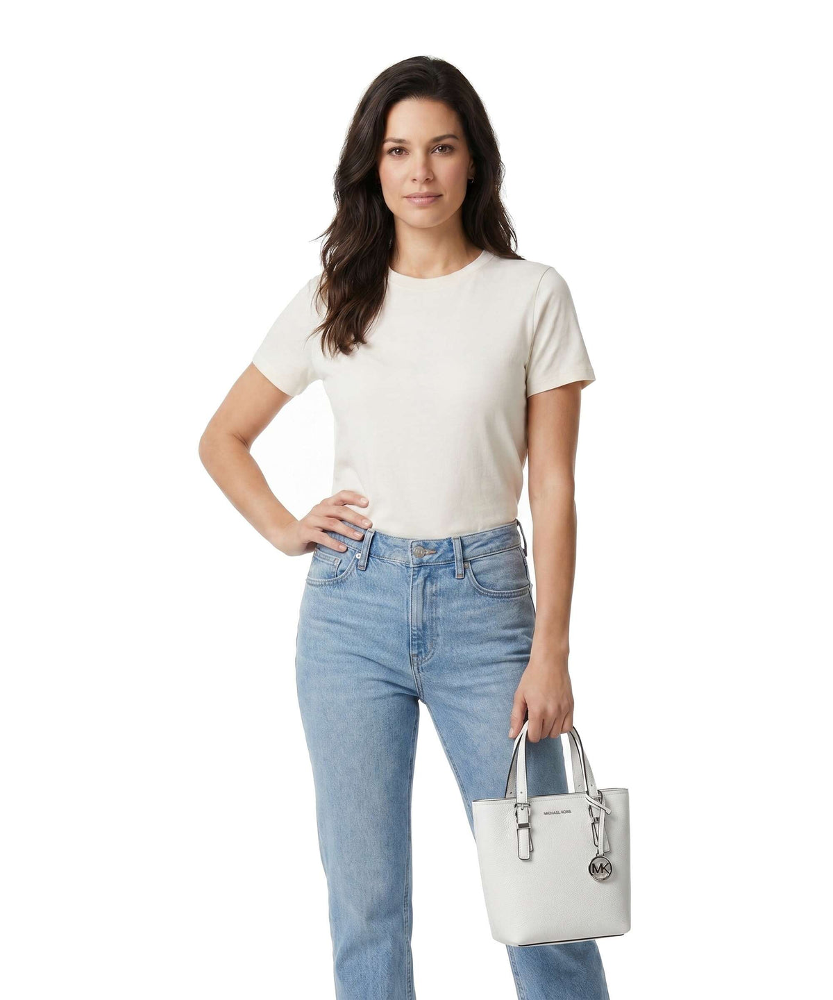 Michael Kors Quinn XS Handbag optic white