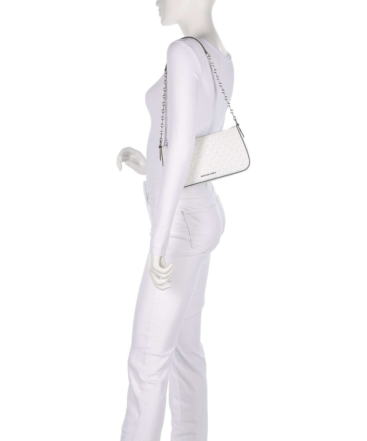 Michael Kors Empire Medium Shoulder bag optic white/alluminium