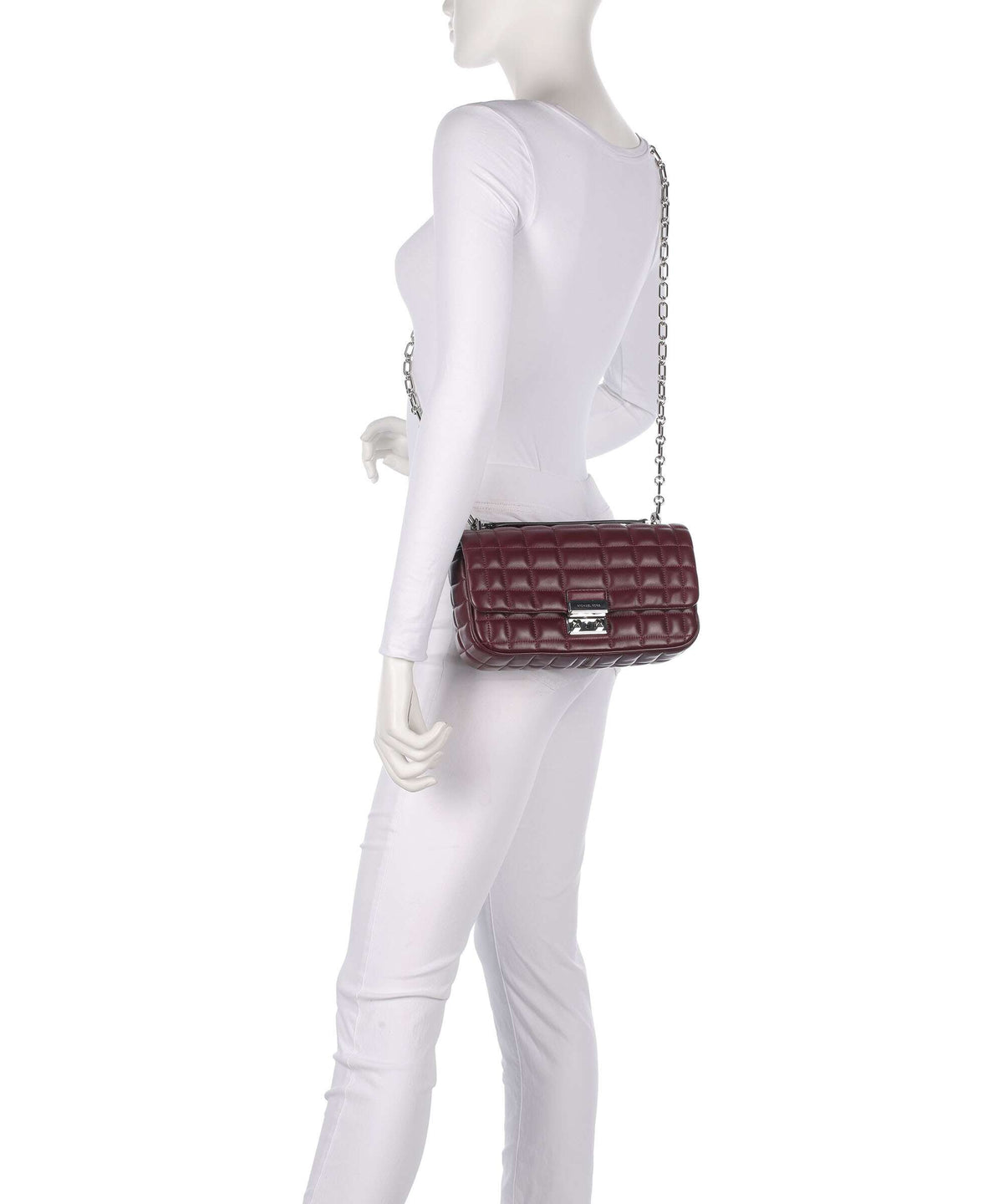 Michael Kors Tribeca Large Shoulder bag oxblood