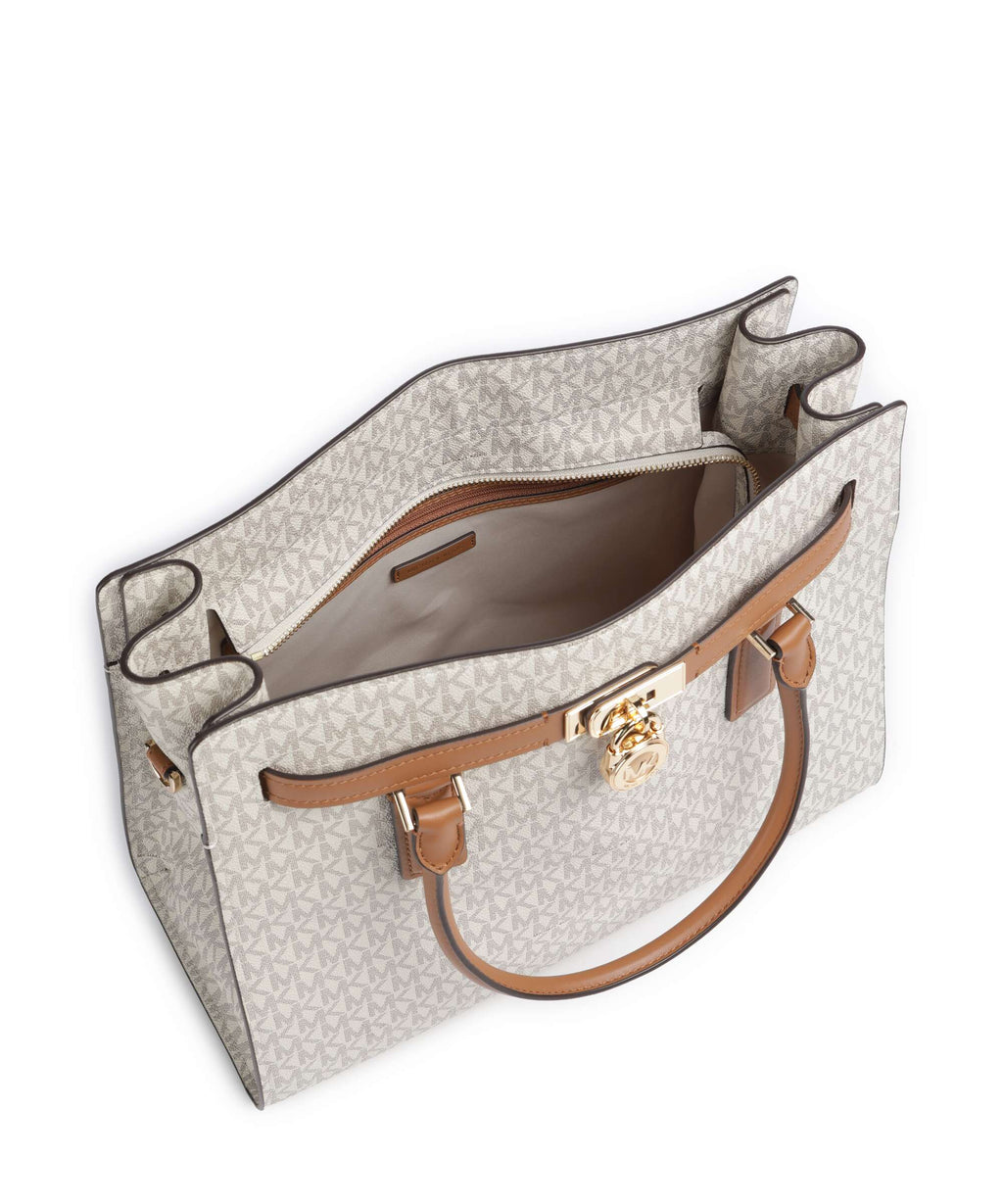 Michael Kors Hamilton Moderne Large Handbag vanilla/acorn