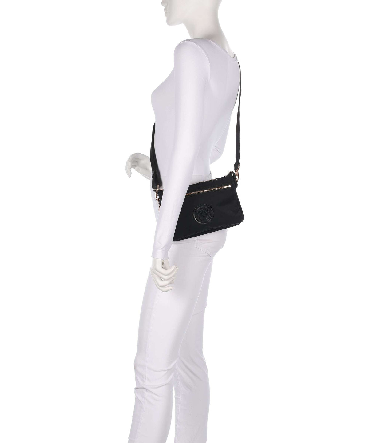 Kipling Charm Riri Zip Crossbody bag black rose spice