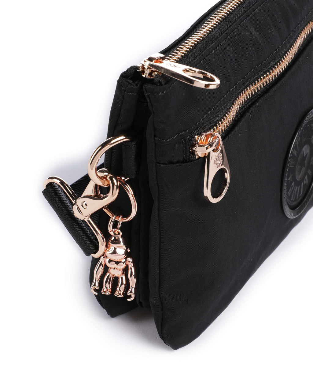 Kipling Charm Riri Zip Crossbody bag black rose spice