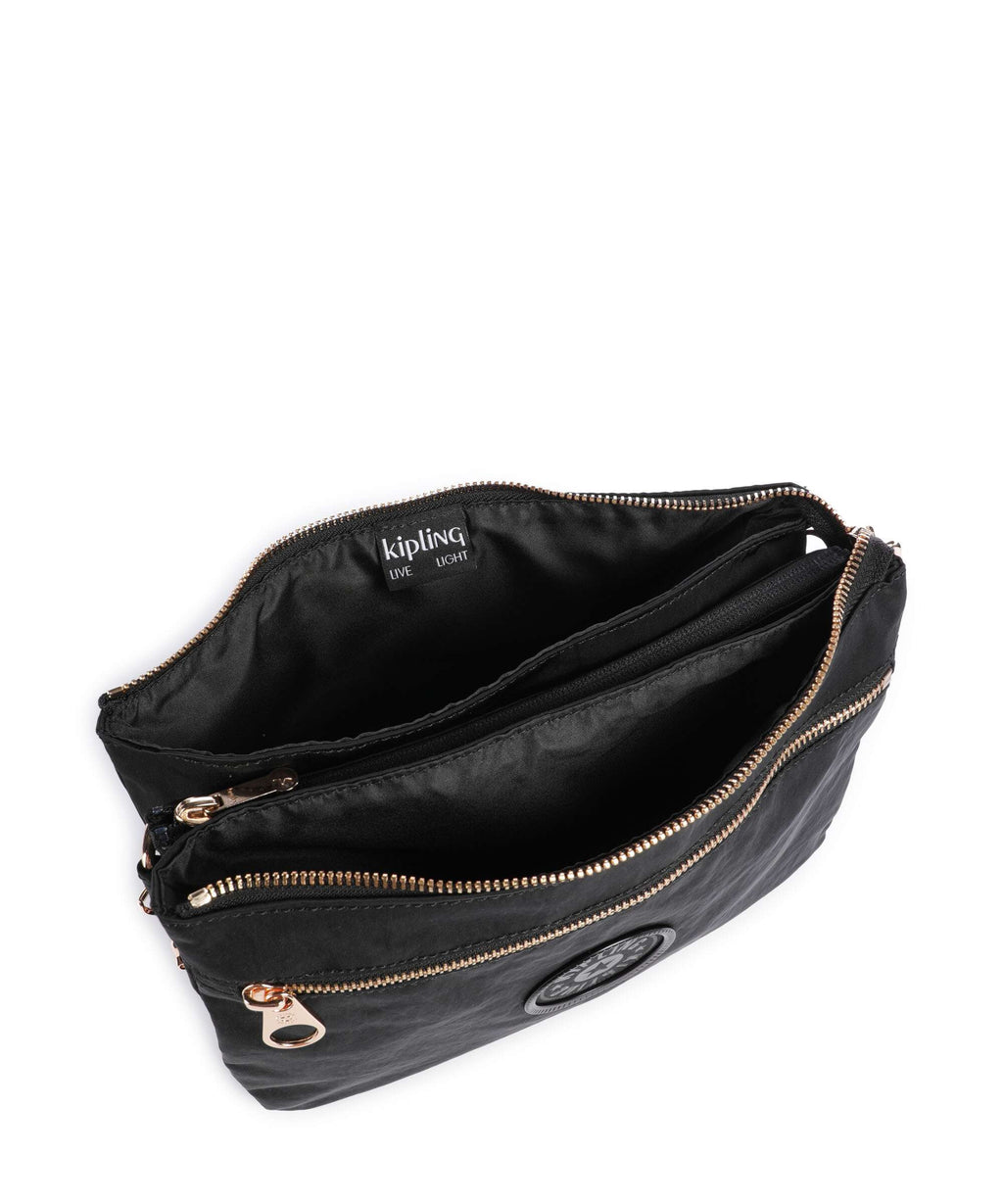 Kipling Charm Riri L Zip Crossbody bag black rose spice