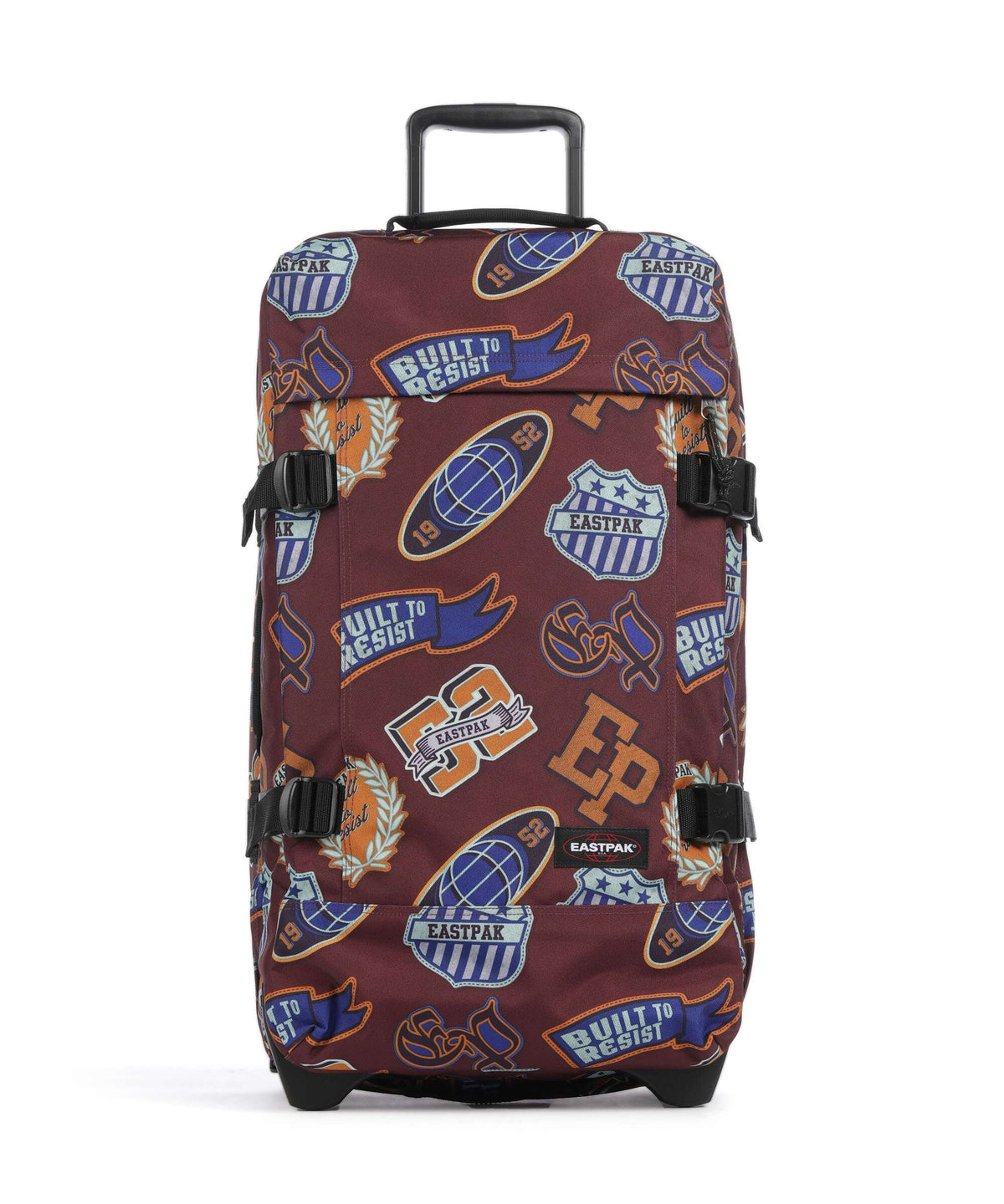 Eastpak Tranverz M Travel bag with wheels clash burgundy