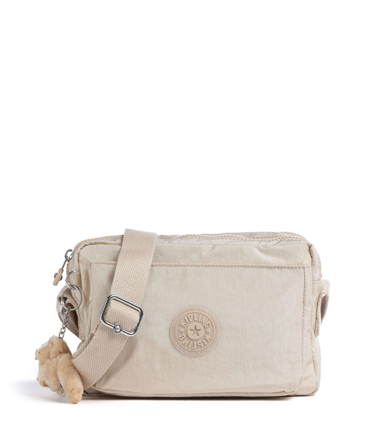 Kipling Basic Abanu M Crossbody bag sparkled beige