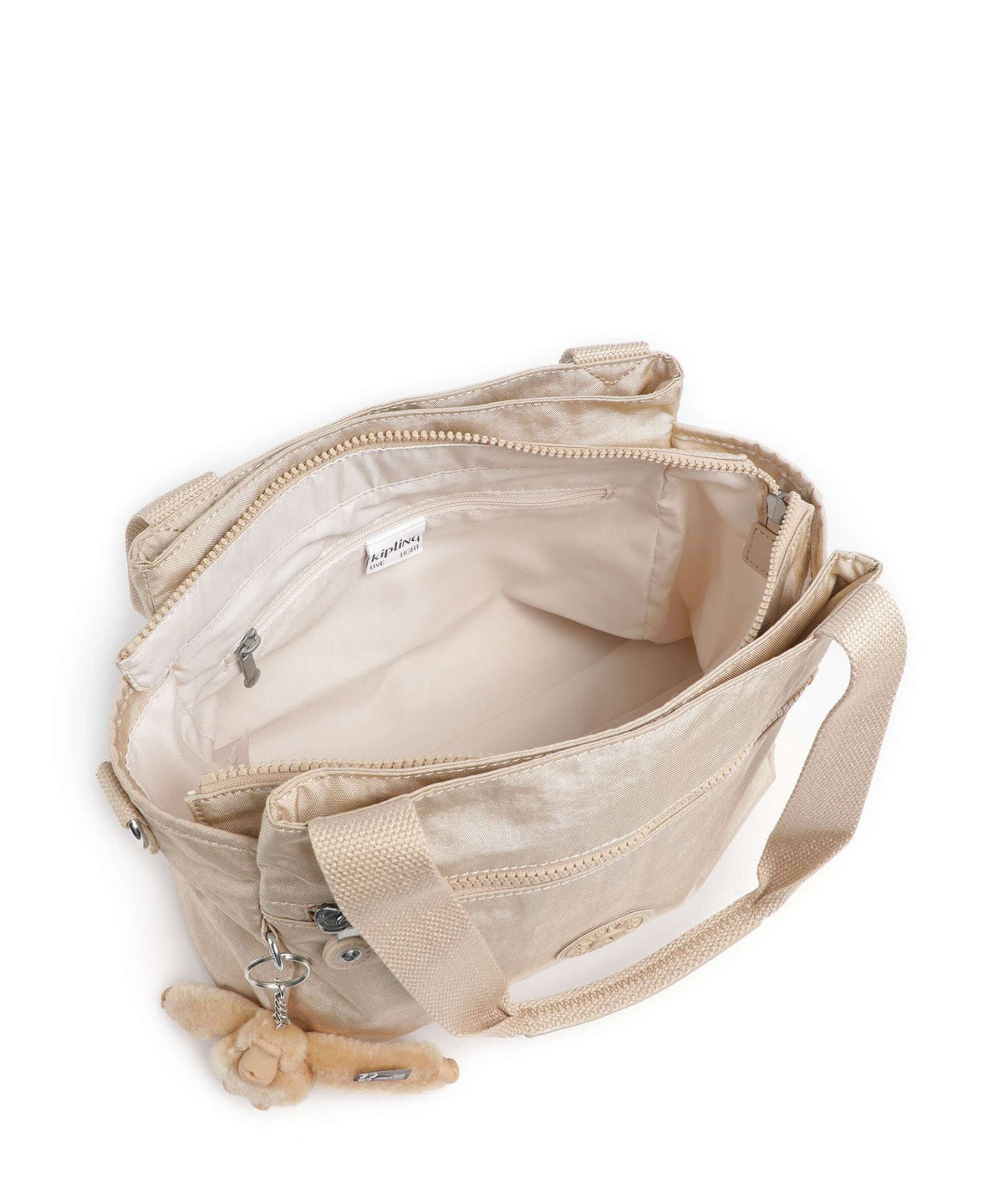 Kipling Basic Elysia Shoulder bag sparkled beige
