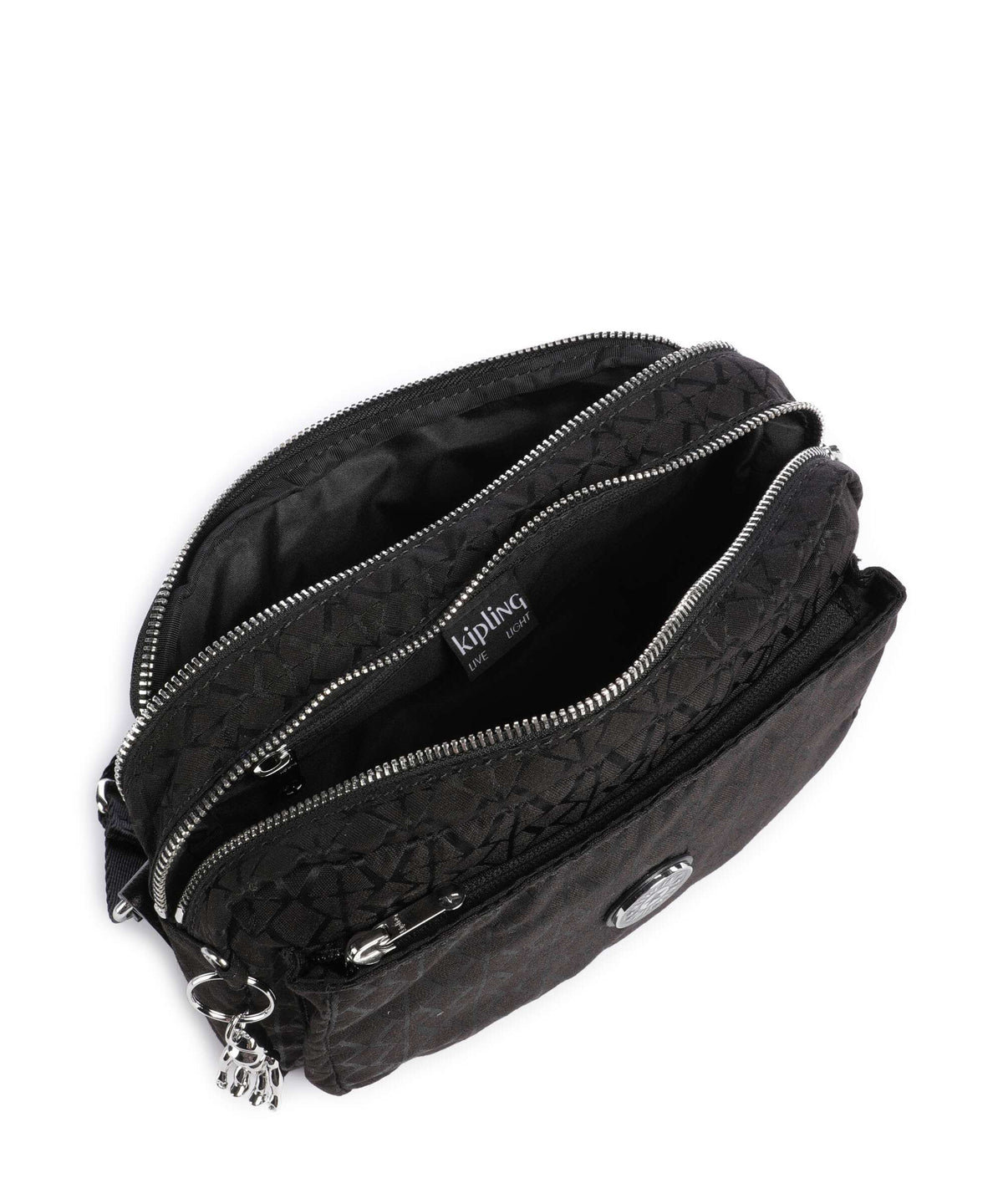Kipling Elevated Abanu M Crossbody bag noir sign