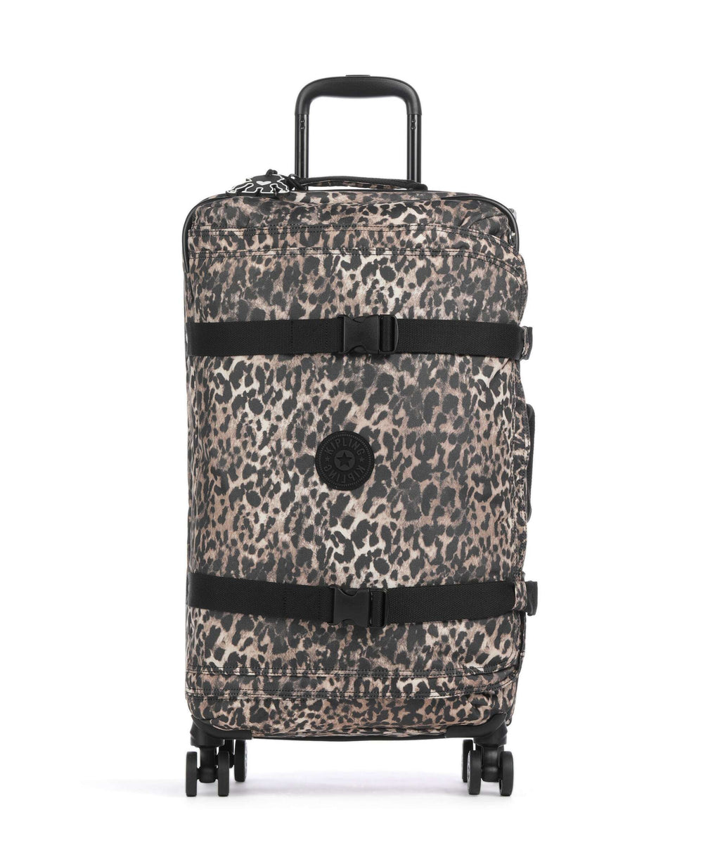 Kipling Basic Spontaneous M Spinner (4 wheels) wild leopard
