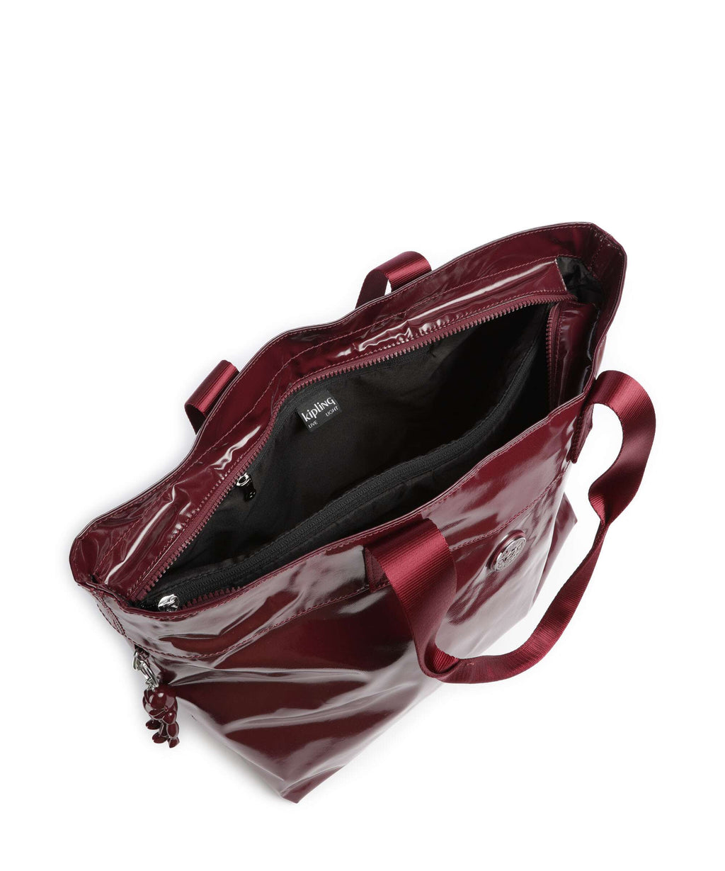 Kipling Elevated Colissa Up Tote bag high gloss wine