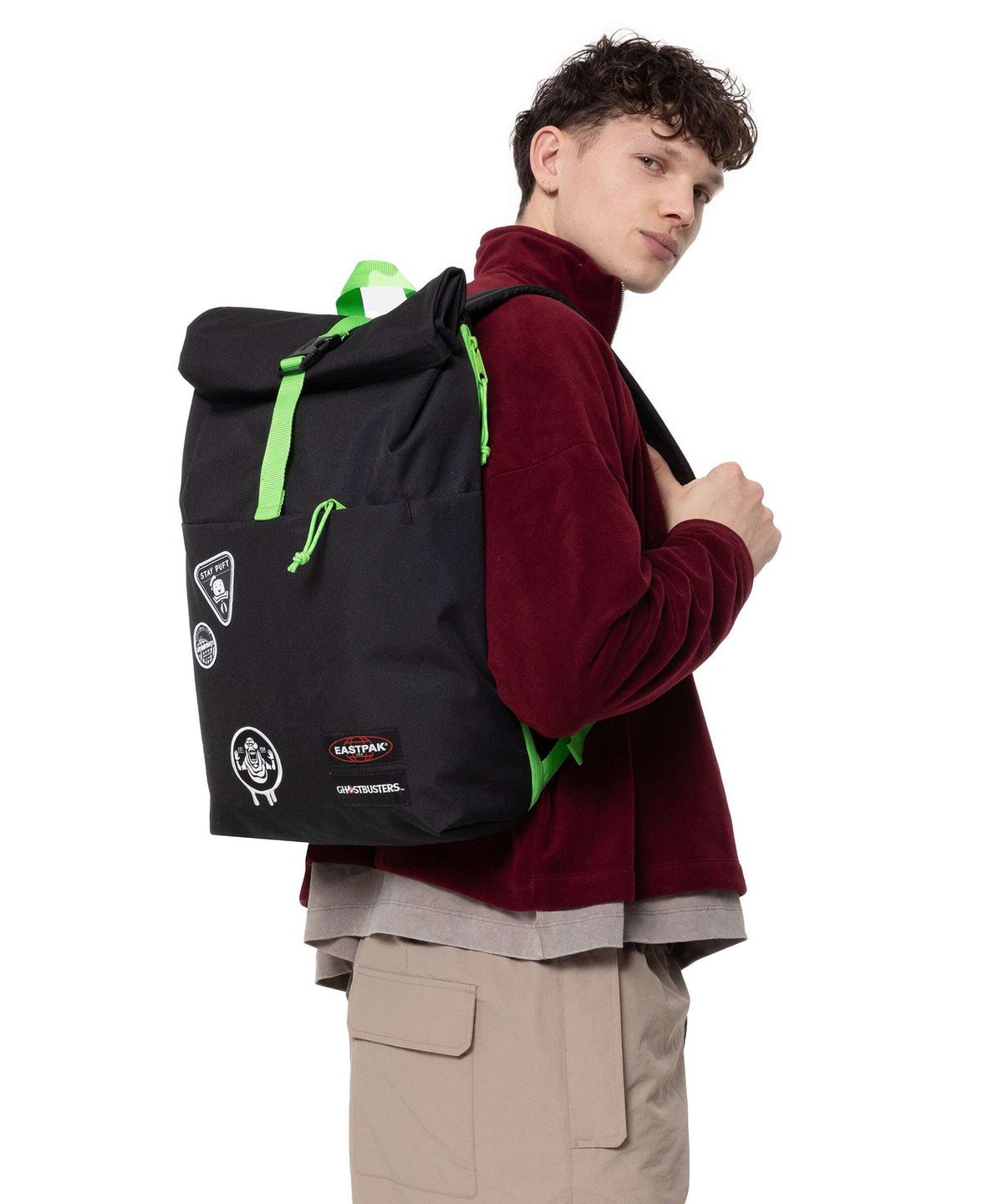 Eastpak Up Rolltop backpack patches