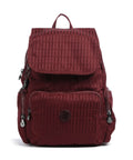 Kipling Elevated City Zip S Backpack maroon tile