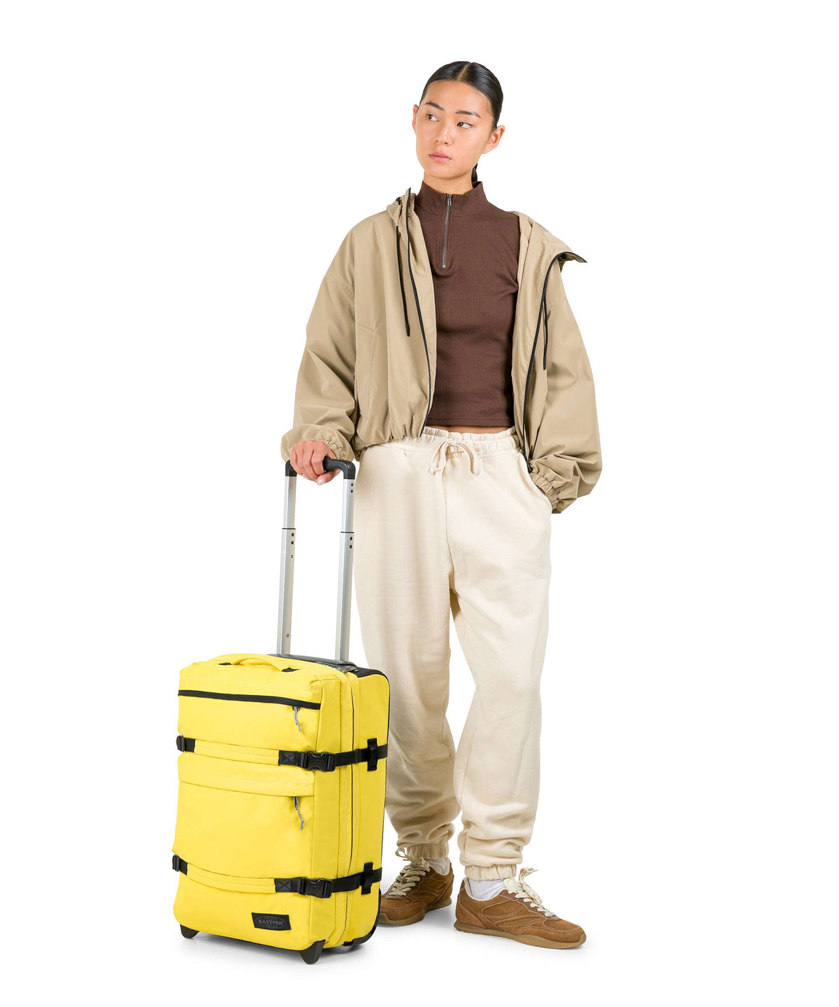 Eastpak Transit'R Plus S Travel bag with wheels tarp bamboo