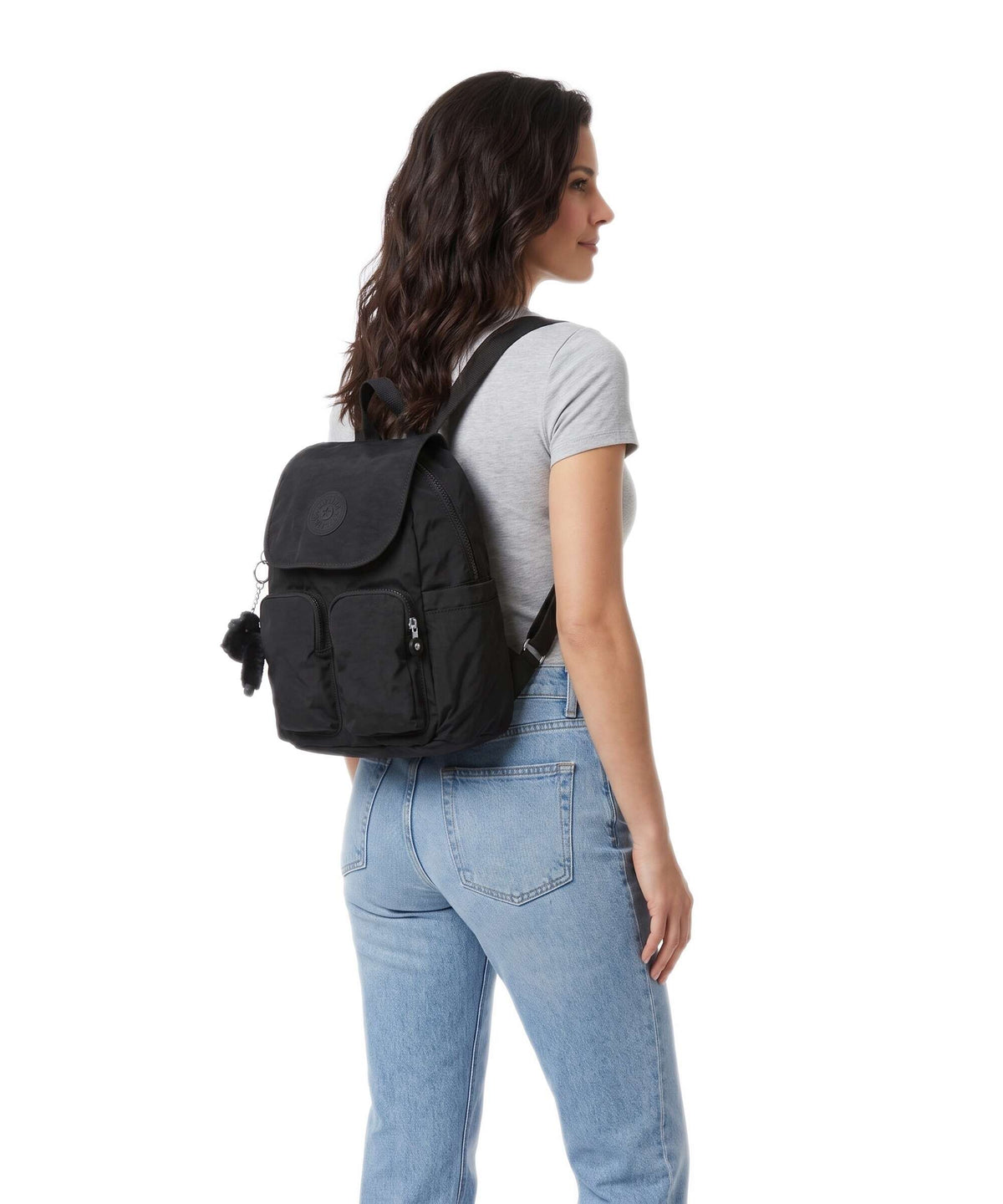 Kipling Basic City Pocket Mini Backpack black noir