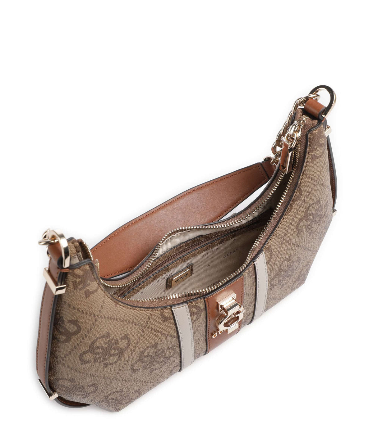 Guess Erenia Shoulder bag latte logo